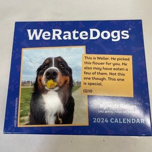 We Rate Dogs 2024 dog calendar.